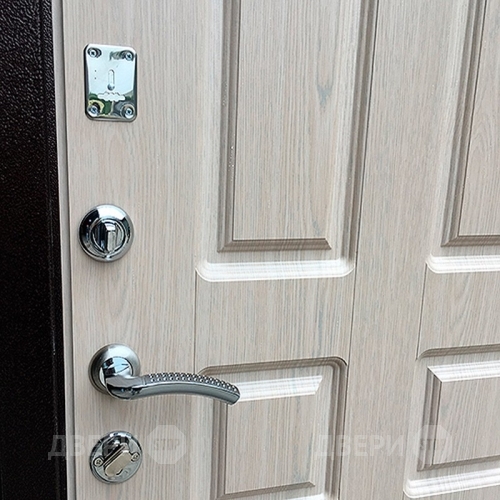 Входная металлическая Дверь Ратибор Комфорт Белёный дуб в Электрогорске