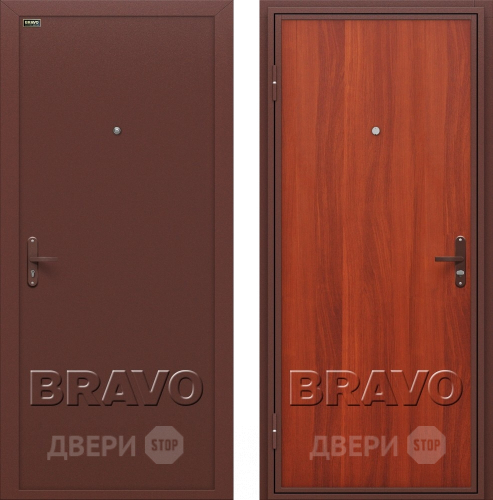 Входная металлическая Дверь Bravo Инсайд эконом (Внутреннее открывание) в Электрогорске