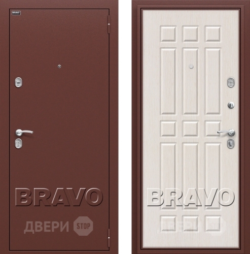 Входная металлическая Дверь Bravo Оптим Старт Белёный Дуб в Электрогорске