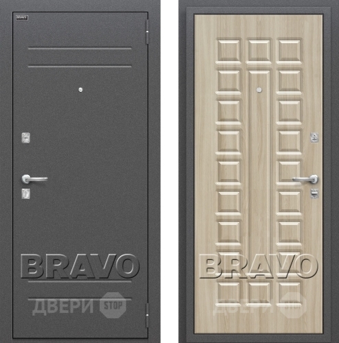 Входная металлическая Дверь Bravo Оптим Нова Шимо Светлый в Электрогорске