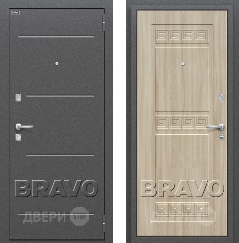 Входная металлическая Дверь Bravo Оптим Трио в Электрогорске