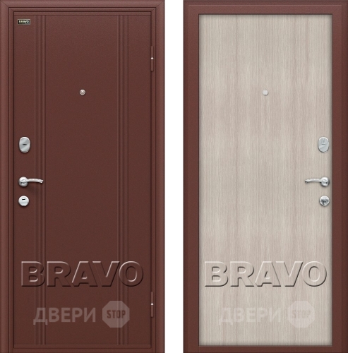 Входная металлическая Дверь Bravo Оптим Door Out 201 Капучино в Электрогорске