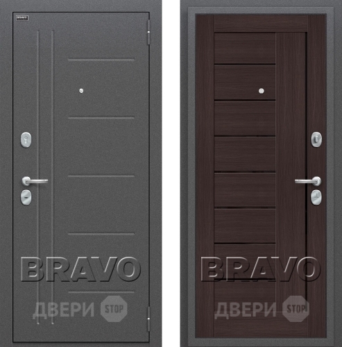 Входная металлическая Дверь Bravo Оптим Проф Венге в Электрогорске