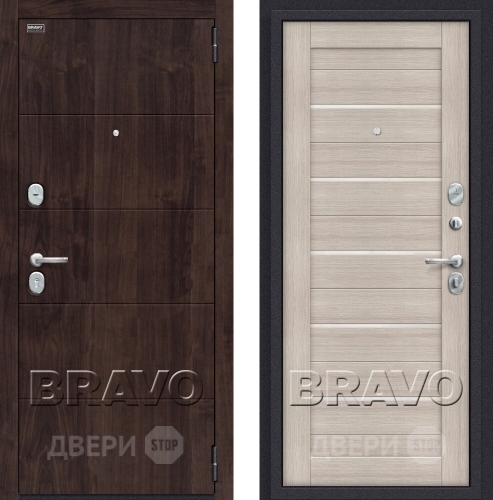 Входная металлическая Дверь Bravo Оптим Прайм Капучино в Электрогорске