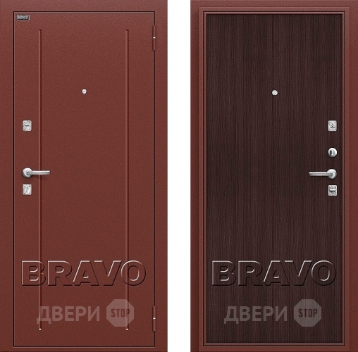 Входная металлическая Дверь Bravo Оптим Норма Wenge Veralinga в Электрогорске