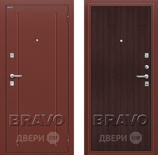 Входная металлическая Дверь Bravo Оптим Норма Wenge Veralinga в Электрогорске