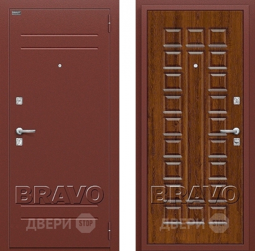Входная металлическая Дверь Bravo Оптим Нова Французский Дуб в Электрогорске