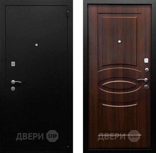 Входная металлическая Дверь Ратибор Классик 3К Орех бренди в Электрогорске