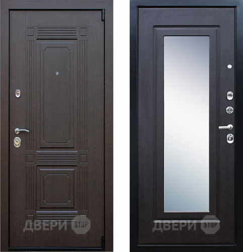 Входная металлическая Дверь Йошкар Викинг с зеркалом Венге в Электрогорске