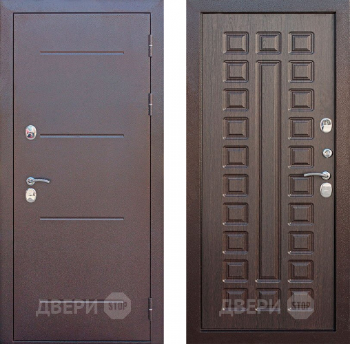 Входная металлическая Дверь Цитадель Isoterma Медный антик/Венге в Электрогорске