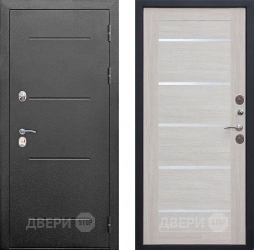 Входная металлическая Дверь Isoterma Серебро/Лиственница беж в Электрогорске