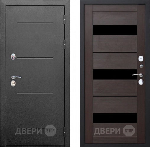 Входная металлическая Дверь Цитадель Isoterma Серебро/Тёмный кипарис  в Электрогорске