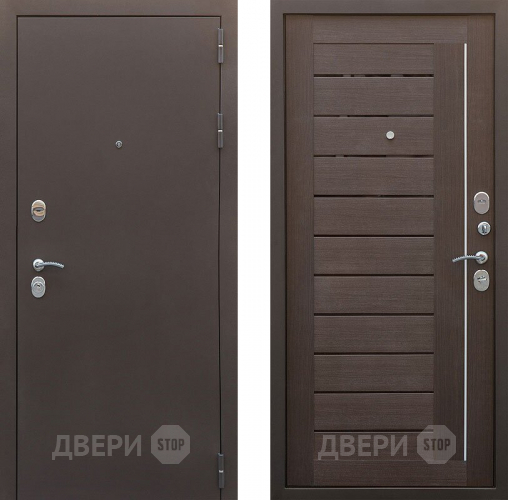 Входная металлическая Дверь Снедо Бордо 3К Темный орех  в Электрогорске