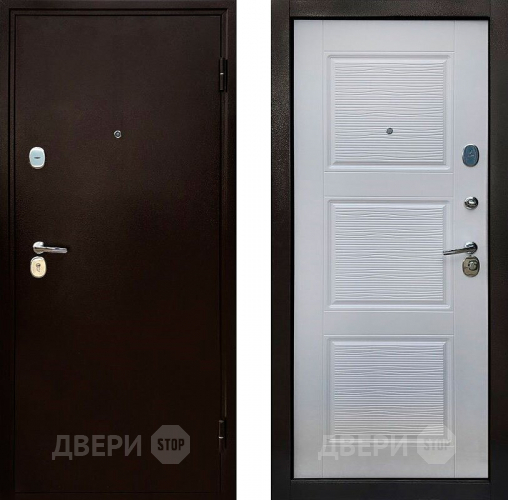 Входная металлическая Дверь СТОП Авангард 3К Беленый Дуб в Электрогорске