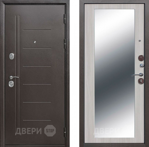 Дверь Цитадель Троя с зеркалом Лиственница в Электрогорске