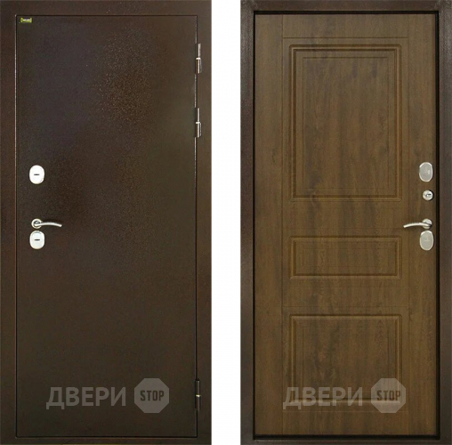 Входная металлическая Дверь Шелтер (SHELTER) Термо-2 Дуб темный в Электрогорске