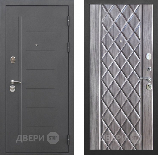 Входная металлическая Дверь Цитадель Троя 10см Муар Палисандр Темный  в Электрогорске