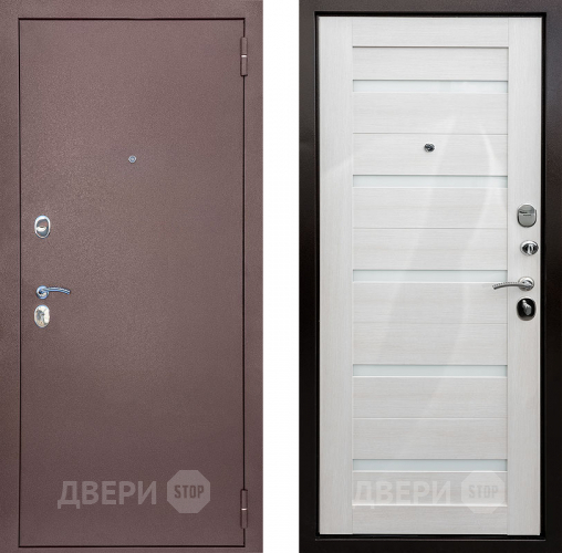 Входная металлическая Дверь Снедо Патриот царга Белая Лиственница в Электрогорске
