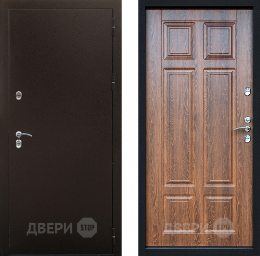 Входная металлическая Дверь Сибирь Термо Дуб филадельфия коньяк в Электрогорске