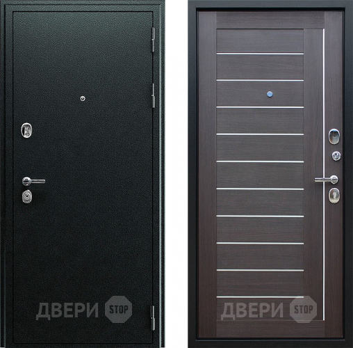 Входная металлическая Дверь Йошкар Соло Орех рифленый в Электрогорске