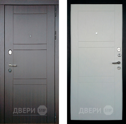 Входная металлическая Дверь Дверной Континент Тепло - Макс Белое дерево в Электрогорске