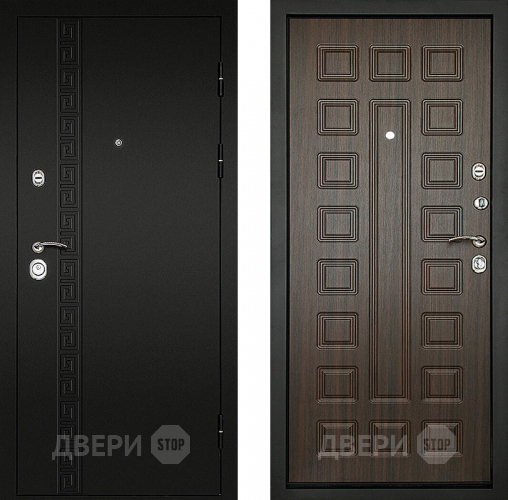 Входная металлическая Дверь (Дверной Континент) Сити - 3К Венге в Электрогорске