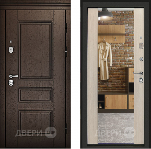 Входная металлическая Дверь (Дверной Континент) Сорренто Белый ясень в Электрогорске