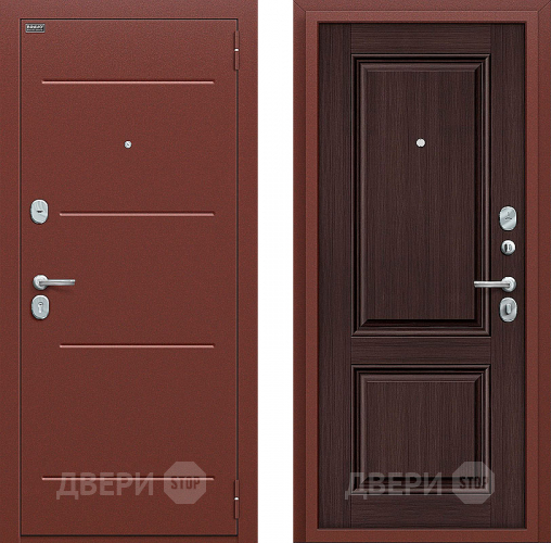Входная металлическая Дверь Bravo Оптим Стиль Wenge Veralinga в Электрогорске