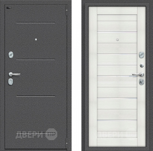 Входная металлическая Дверь Bravo Порта S-2 104/П22  Bianco Veralinga в Электрогорске