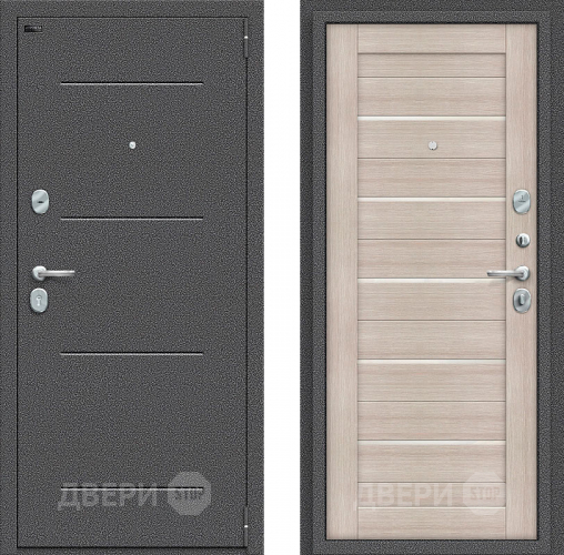 Входная металлическая Дверь Bravo Порта S-2 104/П22 Cappuccino Veralinga в Электрогорске