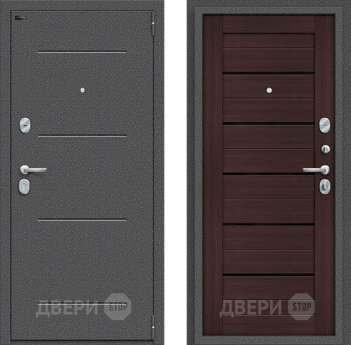 Входная металлическая Дверь Bravo Порта S-2 104/П22 Wenge Veralinga в Электрогорске