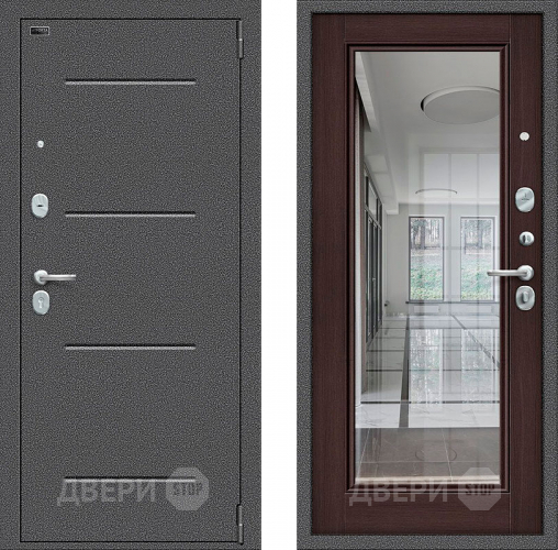 Дверь Bravo Porta S-2 104/П61 с зеркалом венге в Электрогорске