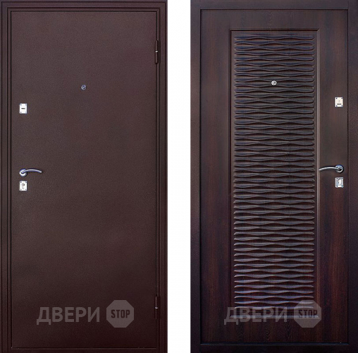 Входная металлическая Дверь СТОП Волна Мореный дуб в Электрогорске