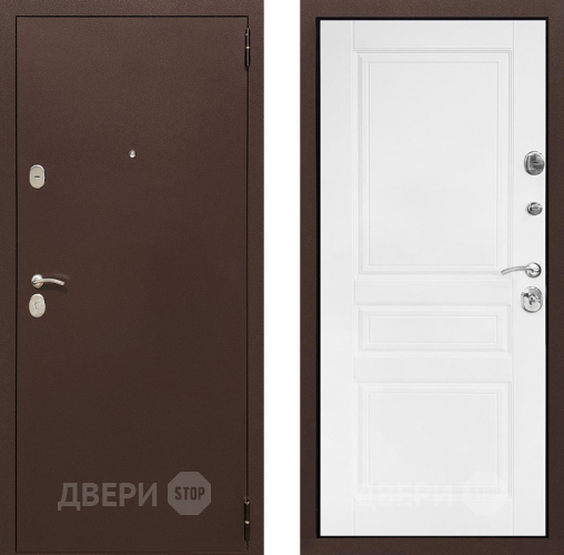Входная металлическая Дверь Престиж Трио Белый матовый в Электрогорске