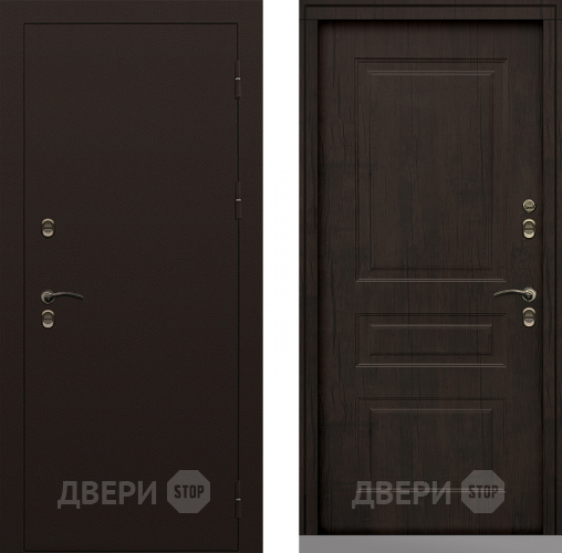 Входная металлическая Дверь Сибирь Термо-Стандарт тиковое дерево в Электрогорске