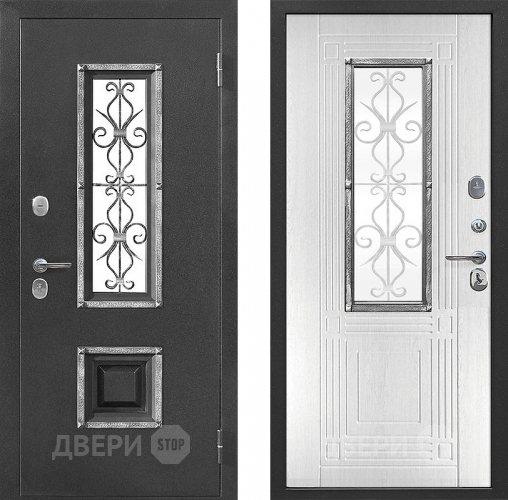 Дверь Цитадель Венеция Серебро/ Белый ясень в Электрогорске