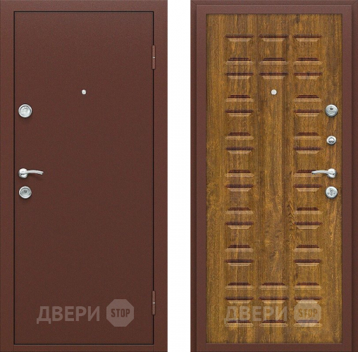 Входная металлическая Дверь СТОП ЭКО-2 Дуб Золотистый в Электрогорске