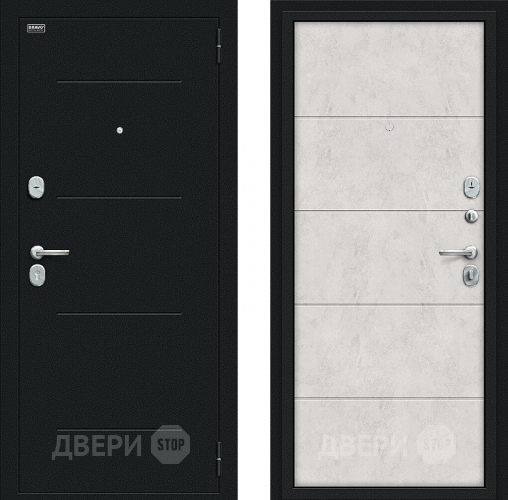 Дверь Bravo Граффити-1 Букле черное/Look Art в Электрогорске