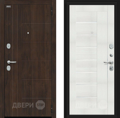 Входная металлическая Дверь Bravo Морден Kale Almon/Bianco Veralinga в Электрогорске