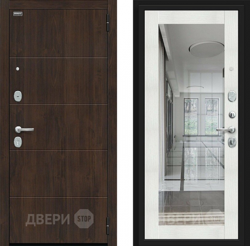 Входная металлическая Дверь Bravo Флэт Kale Almon/Bianco Veralinga в Электрогорске