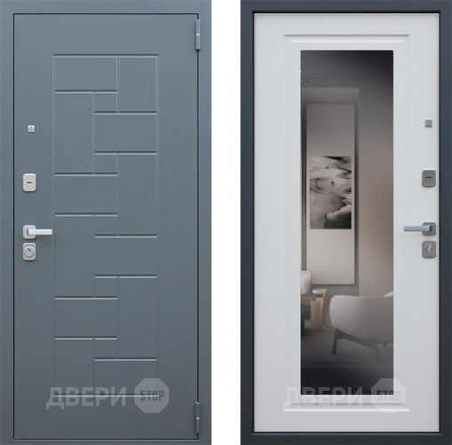 Входная металлическая Дверь Йошкар Арсенал с зеркалом в Электрогорске