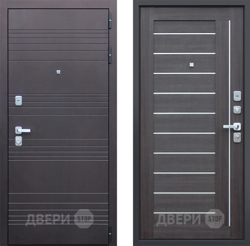 Входная металлическая Дверь Йошкар Дуэт Орех рифленый в Электрогорске