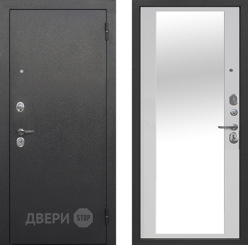 Дверь Цитадель Гарда Серебро Зеркало Белый ясень в Электрогорске