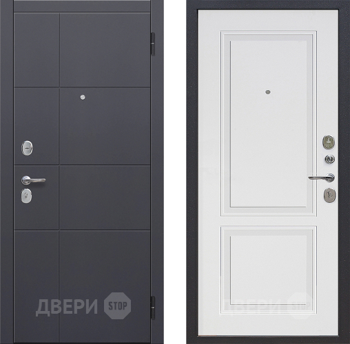 Входная металлическая Дверь Цитадель Гарда 2 МДФ Велюр Белый Софт в Электрогорске