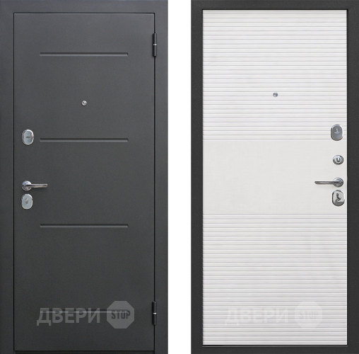 Входная металлическая Дверь Цитадель Гарда 7,5 см Серебро Белый Ясень в Электрогорске