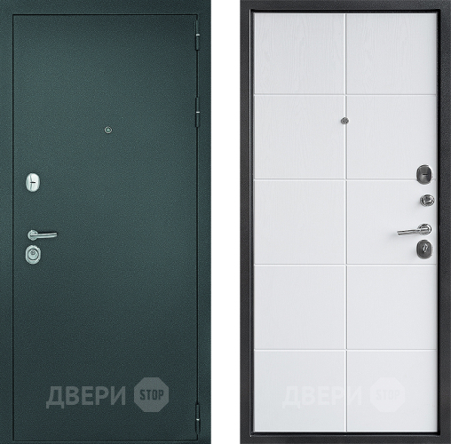 Входная металлическая Дверь Дверной Континент Рубикон - 2 Белое Дерево в Электрогорске