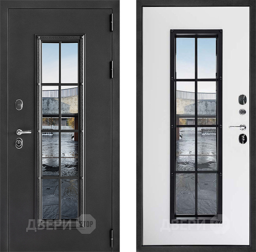 Входная металлическая Дверь Дверной Континент Тичино Серая в Электрогорске