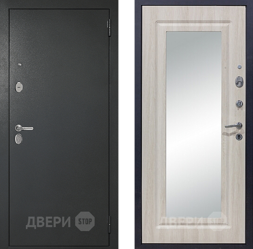 Входная металлическая Дверь Сударь 510 Зеркало Титан в Электрогорске