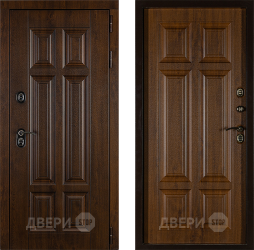 Дверь Заводская Урал ПП Лайт 3К Грецкий Орех (с терморазрывом) в Электрогорске