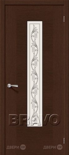 Межкомнатная дверь со стеклом Рондо (Венге) в Электрогорске